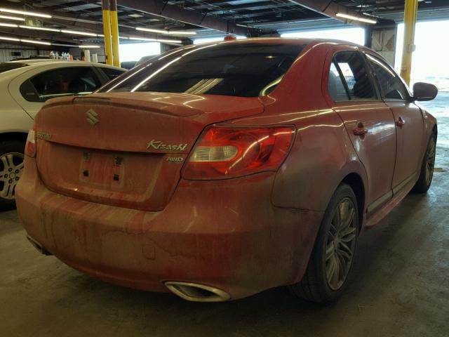 JS2RF9A89B6111084 - 2011 SUZUKI KIZASHI SP RED photo 4