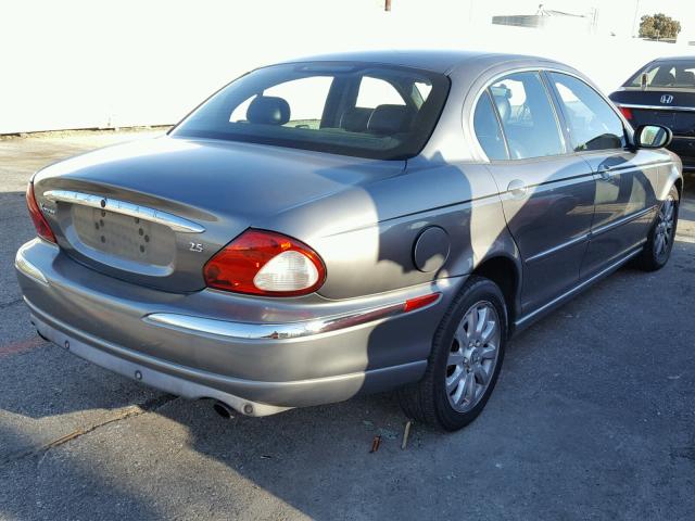 SAJEA51D22XC77927 - 2002 JAGUAR X-TYPE 2.5 GRAY photo 4