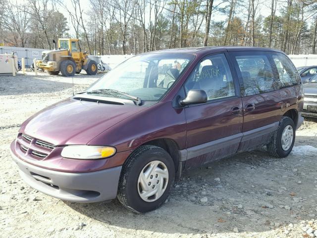 2B4GP45R5XR337558 - 1999 DODGE CARAVAN SE PURPLE photo 2