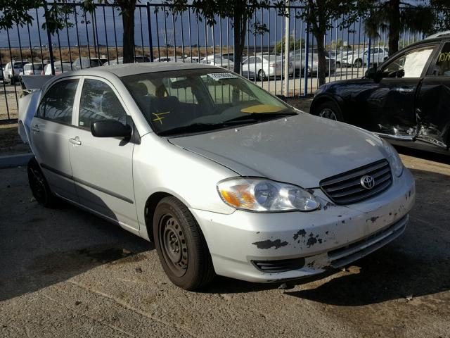 1NXBR32E74Z334237 - 2004 TOYOTA COROLLA CE SILVER photo 1