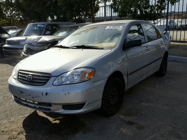 1NXBR32E74Z334237 - 2004 TOYOTA COROLLA CE SILVER photo 2