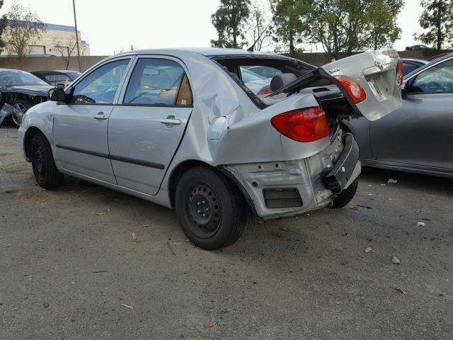 1NXBR32E74Z334237 - 2004 TOYOTA COROLLA CE SILVER photo 3