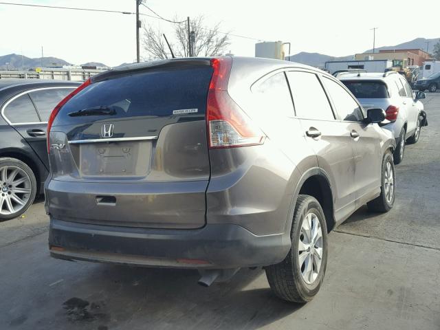 5J6RM3H5XDL046415 - 2013 HONDA CR-V EX BROWN photo 4