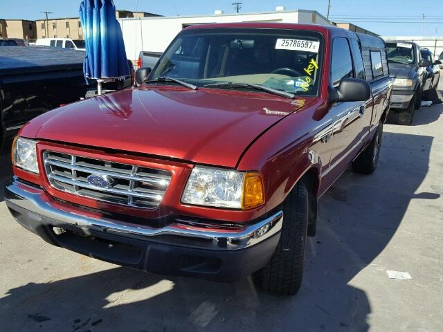 1FTYR14V63PA67072 - 2003 FORD RANGER SUP RED photo 2