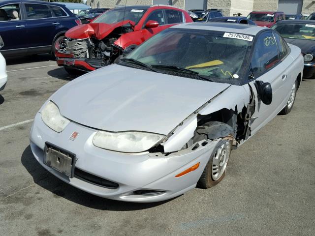 1G8ZP12881Z267924 - 2001 SATURN SC1 SILVER photo 2