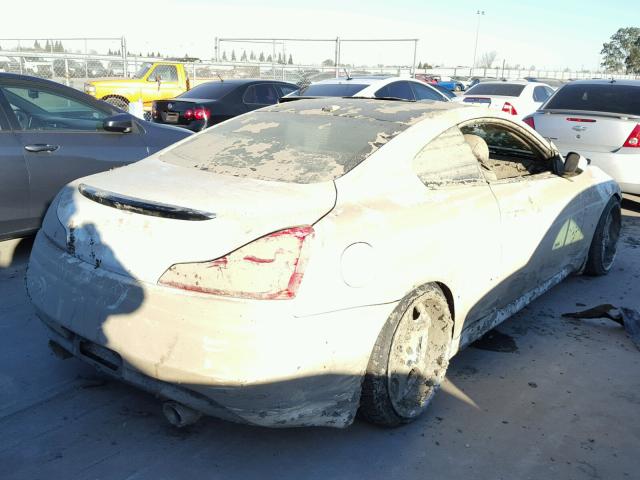 JNKCV64E38M124192 - 2008 INFINITI G37 BASE WHITE photo 4