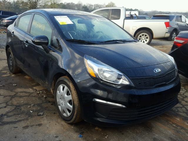 KNADM4A38G6540691 - 2016 KIA RIO LX BLACK photo 1