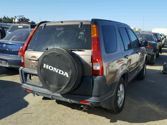 JHLRD78864C031209 - 2004 HONDA CR-V EX TAN photo 4