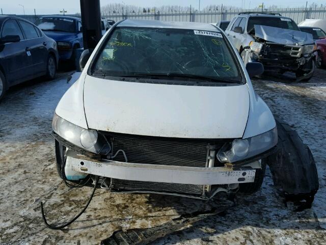 2HGFA1F48AH004867 - 2010 HONDA CIVIC DX-G WHITE photo 9