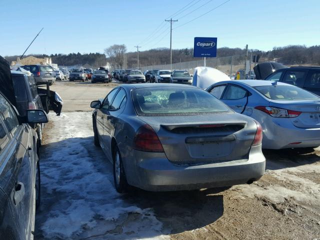 2G2WP522551289703 - 2005 PONTIAC GRAND PRIX GRAY photo 3