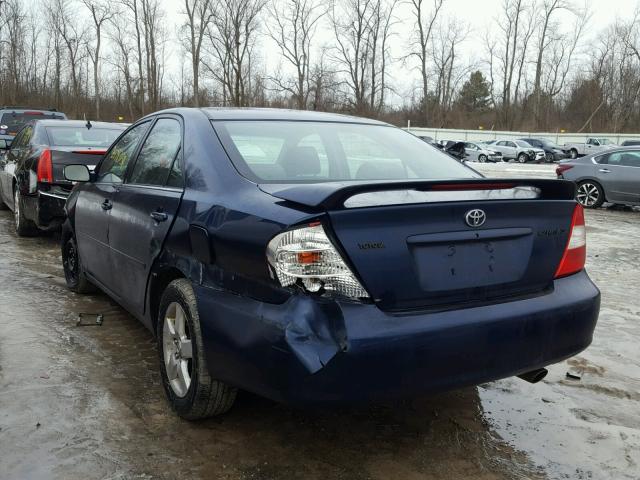 4T1BE32K14U351410 - 2004 TOYOTA CAMRY LE BLUE photo 3