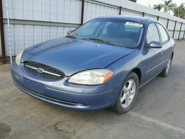 1FAFP55S1YA188133 - 2000 FORD TAURUS SES BLUE photo 2