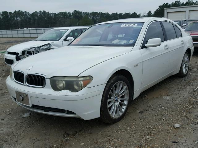 WBAGL63452DP53443 - 2002 BMW 745 I WHITE photo 2