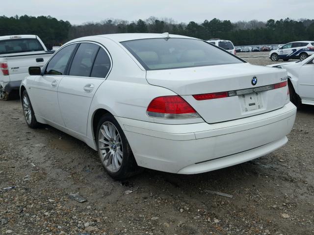 WBAGL63452DP53443 - 2002 BMW 745 I WHITE photo 3