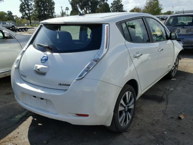 1N4BZ0CP2GC302931 - 2016 NISSAN LEAF SV WHITE photo 4