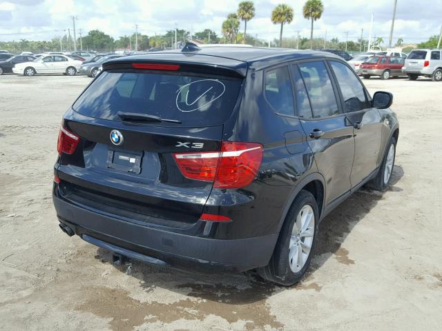 5UXWX9C52D0A27029 - 2013 BMW X3 XDRIVE2 BLACK photo 4