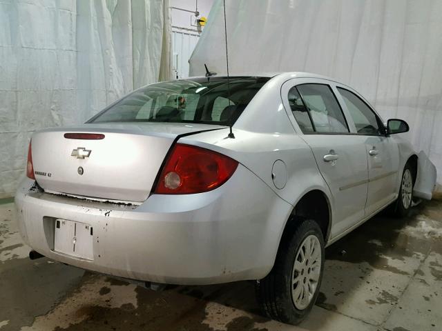 1G1AT58H897127580 - 2009 CHEVROLET COBALT LT SILVER photo 4