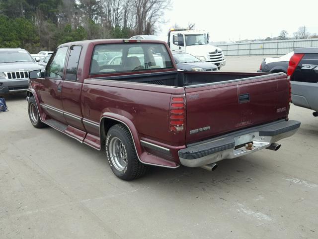 2GTEC19RXW1502161 - 1998 GMC SIERRA C15 BURGUNDY photo 3