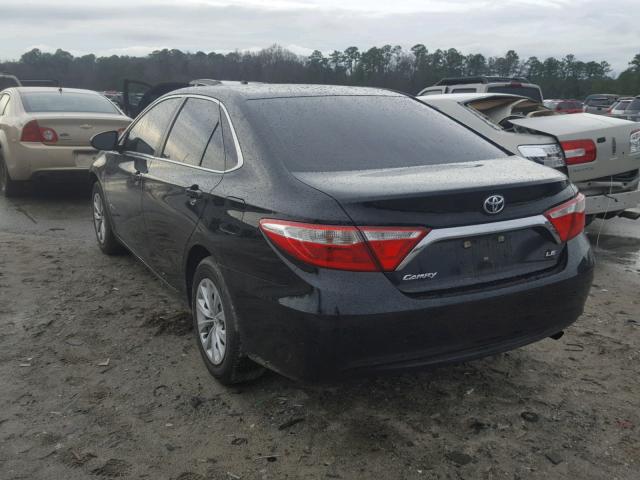 4T1BF1FK5FU483567 - 2015 TOYOTA CAMRY LE BLACK photo 3