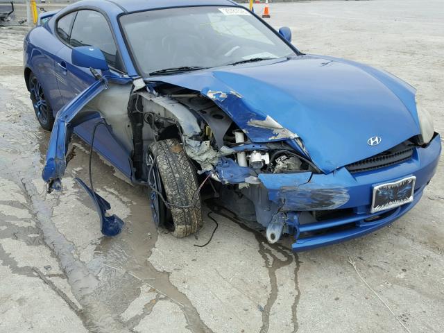 KMHHN65F44U108913 - 2004 HYUNDAI TIBURON GT BLUE photo 9