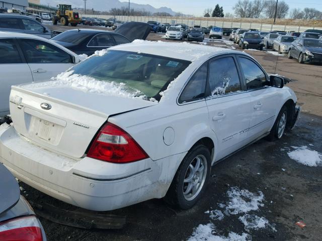 1FAHP28146G112989 - 2006 FORD FIVE HUNDR WHITE photo 4