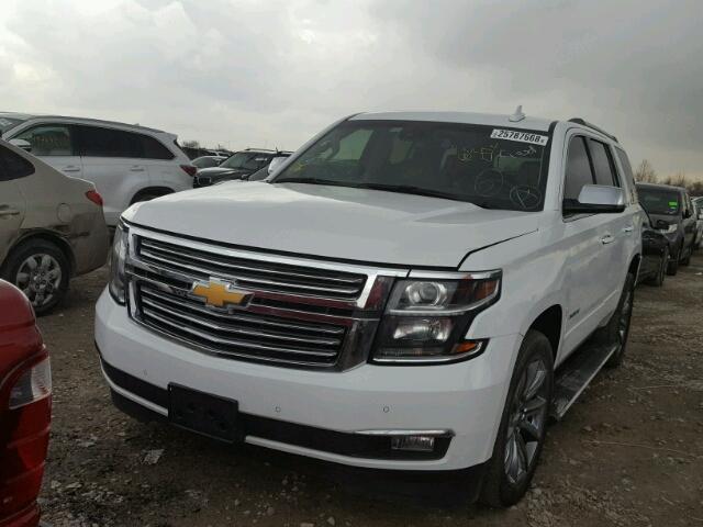 1GNSKCKCXFR556808 - 2015 CHEVROLET TAHOE K150 WHITE photo 2