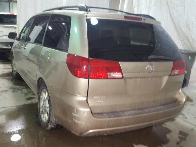 5TDZA22C94S215130 - 2004 TOYOTA SIENNA XLE TAN photo 3