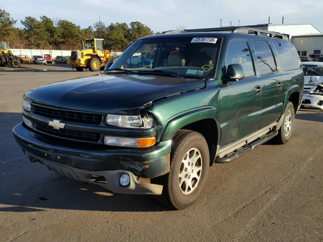 3GNFK16T31G278620 - 2001 CHEVROLET SUBURBAN K GREEN photo 2