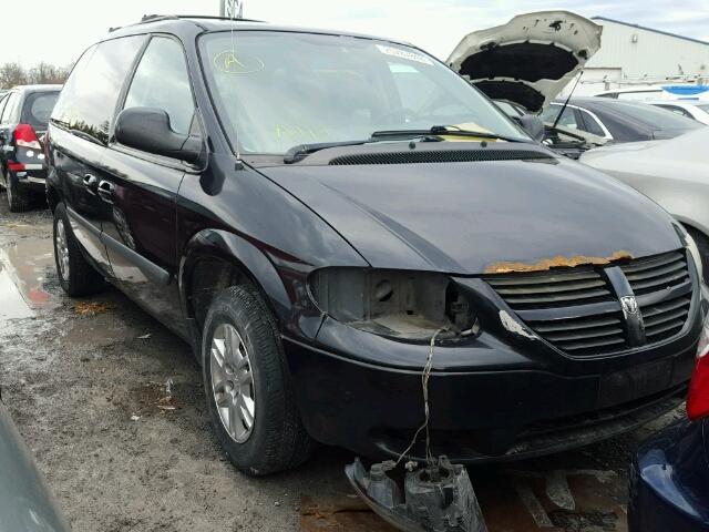 1D8GP25E07B218093 - 2007 DODGE CARAVAN SE BLACK photo 1