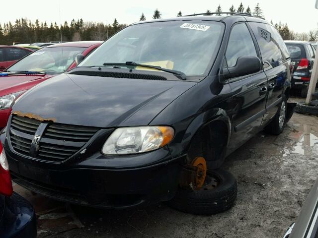 1D8GP25E07B218093 - 2007 DODGE CARAVAN SE BLACK photo 2