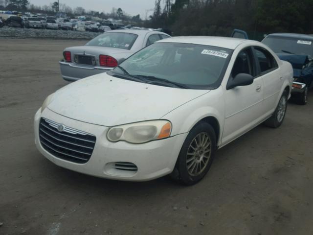 1C3EL46X95N670671 - 2005 CHRYSLER SEBRING WHITE photo 2