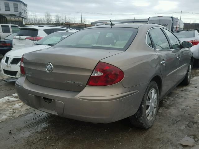 2G4WC582161258508 - 2006 BUICK LACROSSE C GRAY photo 4