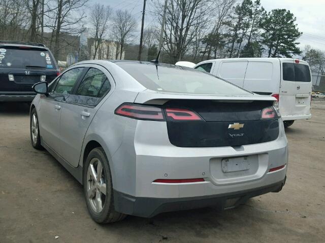 1G1RD6E41BU099023 - 2011 CHEVROLET VOLT SILVER photo 3