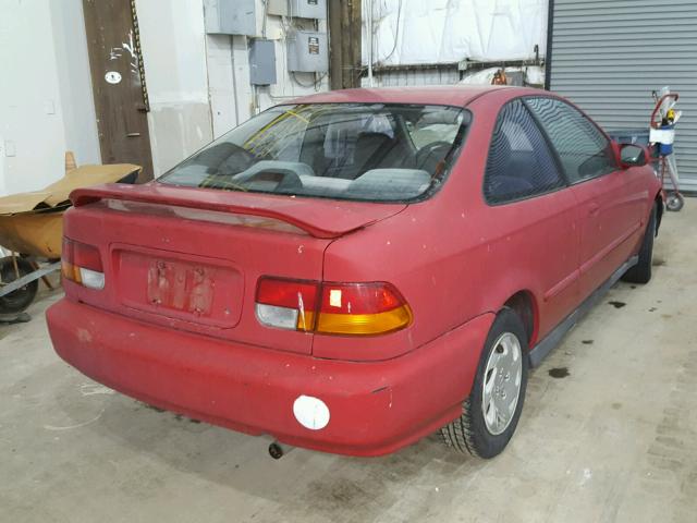 1HGEJ824XTL011562 - 1996 HONDA CIVIC EX RED photo 4