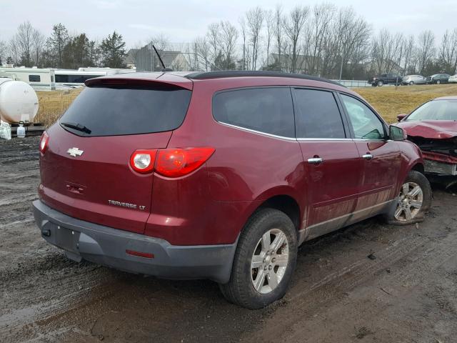 1GNLVGED9AS118452 - 2010 CHEVROLET TRAVERSE L RED photo 4