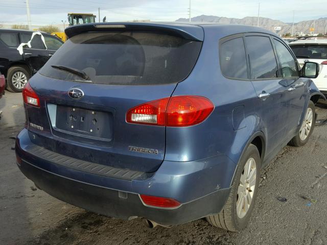 4S4WX91D384409766 - 2008 SUBARU TRIBECA BLUE photo 4