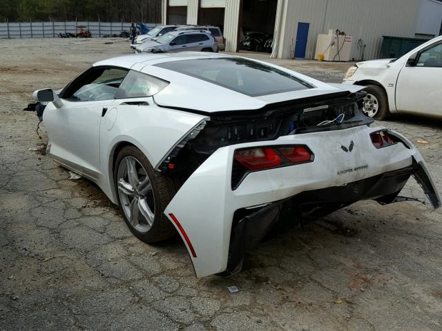 1G1YA2D76H5122971 - 2017 CHEVROLET CORVETTE S WHITE photo 3