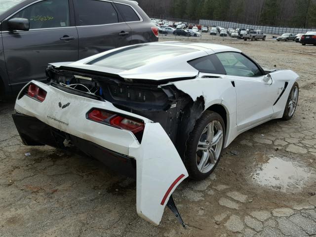 1G1YA2D76H5122971 - 2017 CHEVROLET CORVETTE S WHITE photo 4