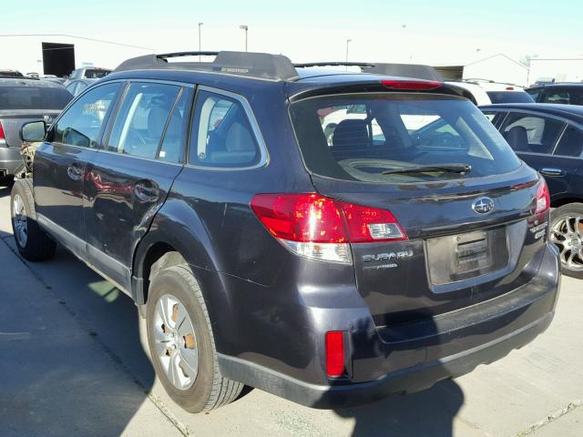 4S4BRBAC9A1331900 - 2010 SUBARU OUTBACK 2. BLUE photo 3