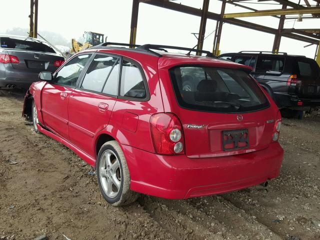 JM1BJ245621529943 - 2002 MAZDA PROTEGE PR RED photo 3