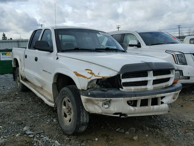 1B7HG38N12S530582 - 2002 DODGE DAKOTA QUA WHITE photo 1