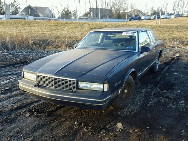 1G1GZ11Z1JP117840 - 1988 CHEVROLET MONTE CARL BLUE photo 2