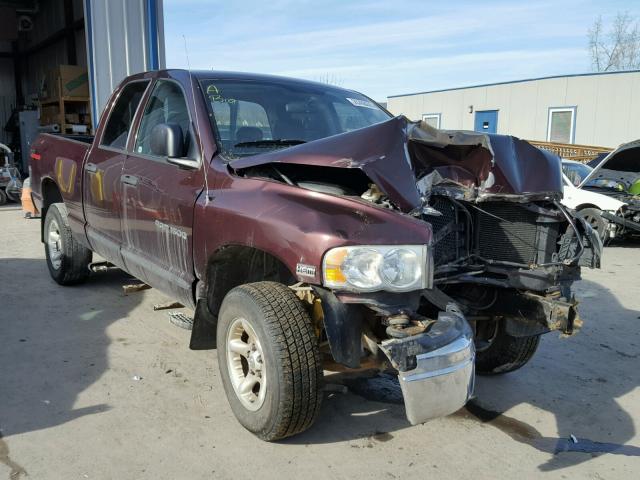 1D7HU18D94J260102 - 2004 DODGE RAM 1500 S MAROON photo 1