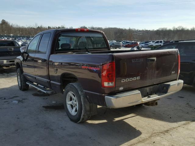 1D7HU18D94J260102 - 2004 DODGE RAM 1500 S MAROON photo 3