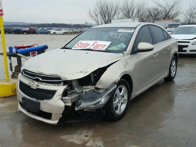 1G1PF5SC6C7139670 - 2012 CHEVROLET CRUZE LT SILVER photo 2