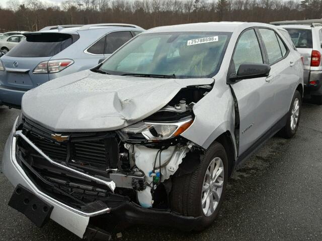 3GNAXREV1JL104808 - 2018 CHEVROLET EQUINOX LS SILVER photo 2