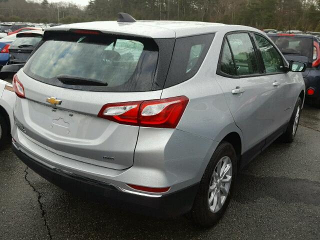 3GNAXREV1JL104808 - 2018 CHEVROLET EQUINOX LS SILVER photo 4