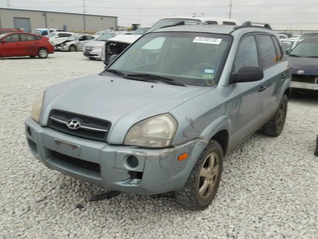 KM8JM12B98U708955 - 2008 HYUNDAI TUCSON GLS GREEN photo 2