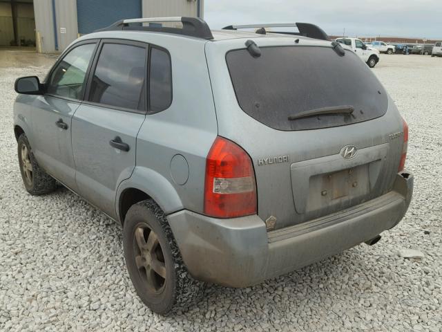 KM8JM12B98U708955 - 2008 HYUNDAI TUCSON GLS GREEN photo 3