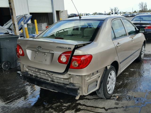 2T1BR32E65C402577 - 2005 TOYOTA COROLLA CE TAN photo 4